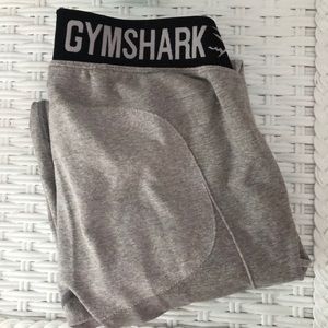 Gym Shark Flex Leggings in color- Grey Marl/ Black